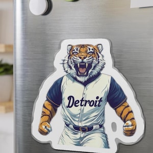 Detroit Tigers Magnet: Die-Cut Baseball Team Fan Gear