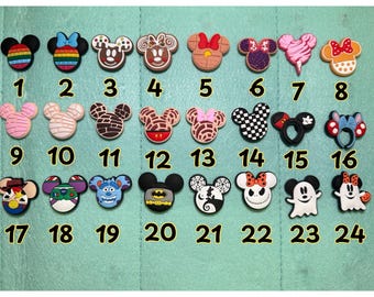 Listing H - Mouse Ear Shoe Charms