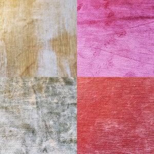 Baker Furniture, Vintage, MCM, French Velvet Upholstery Fabric - Your Choice of Pink / Coral, Light Gold, Dark Pink / Mauve, & Light Blue