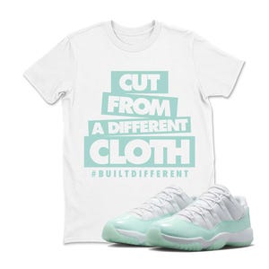 Jordan 11 Low Igloo Sneaker Matching TShirt, AJ 11s Green Mint TShirt Match JORDAN , Shirt match sneaker
