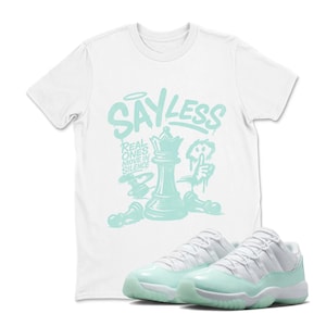 Jordan 11 Low Igloo Sneaker Matching TShirt, AJ 11s Green Mint TShirt Match JORDAN , Shirt match sneaker