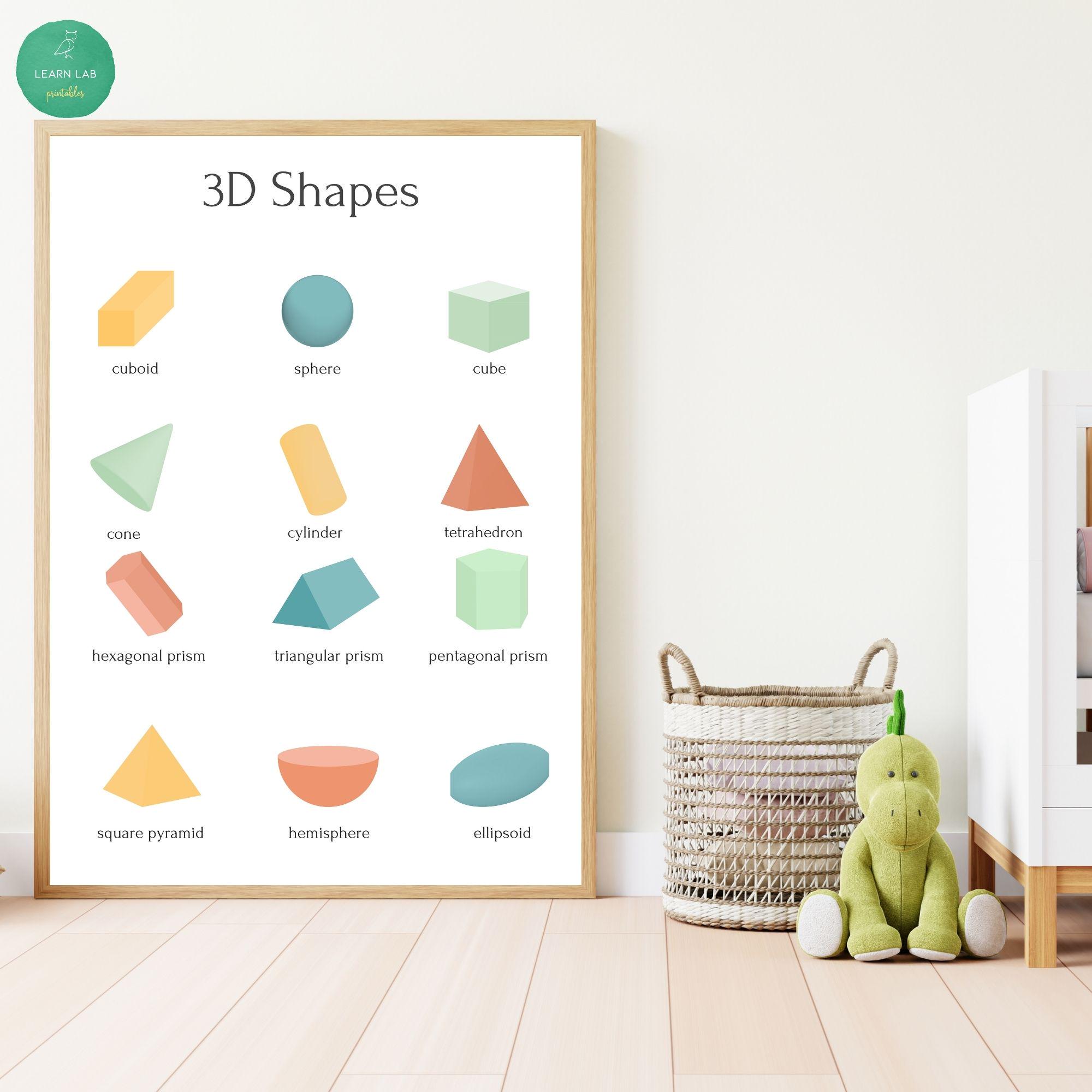 Maths posters for primary school set of 8 educational wall art