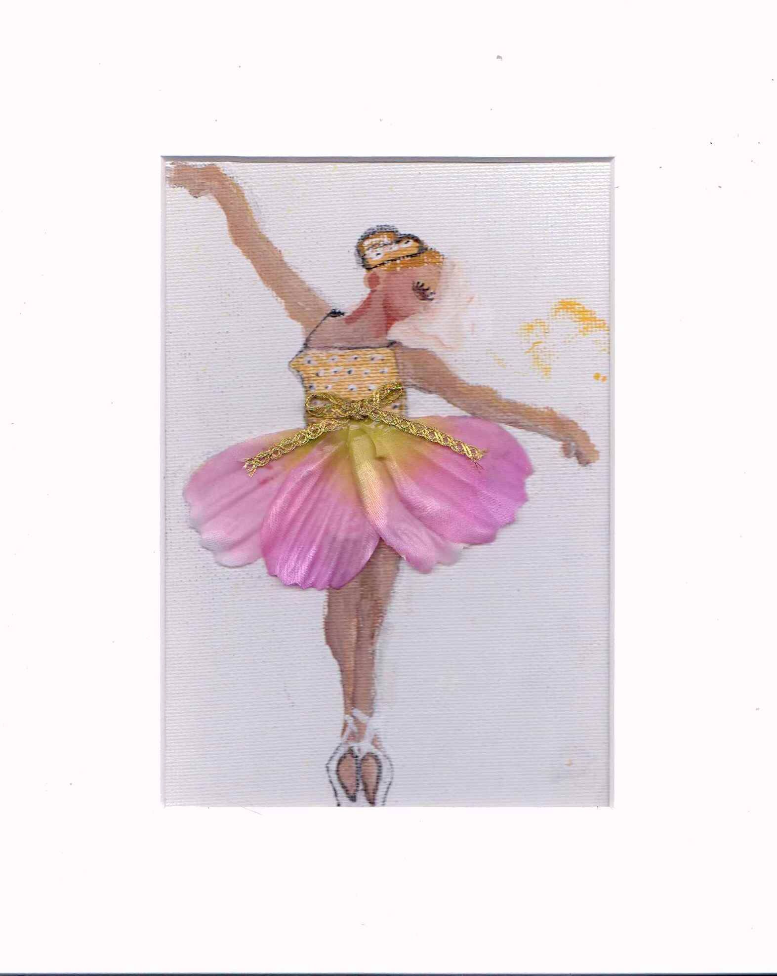 Pink Ballerina Girls Room Painting Canvas Art Nursery Art Etsy