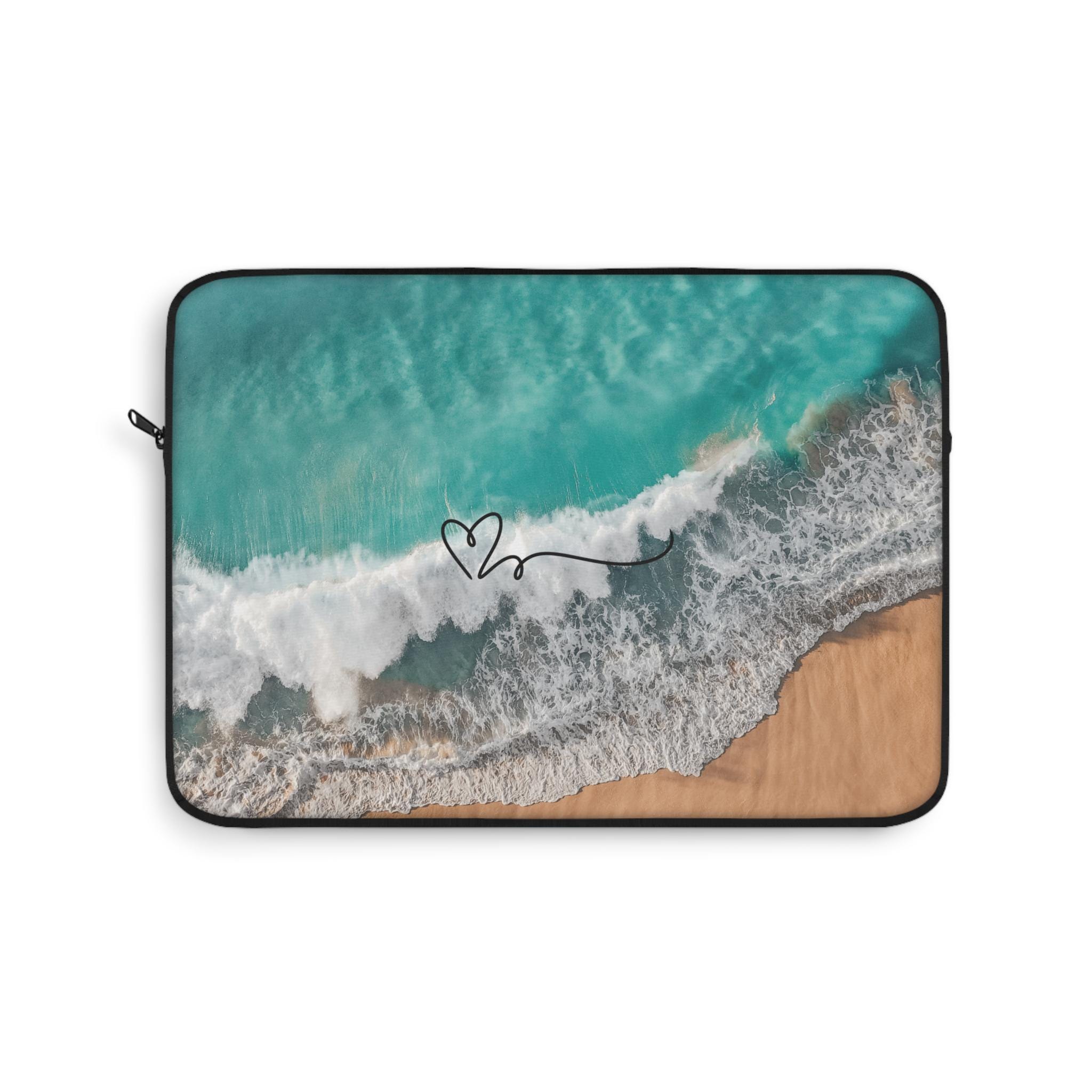 Ocean Love Laptop Sleeve, Coastal Computer Case, Gift for Beach Lovers ...