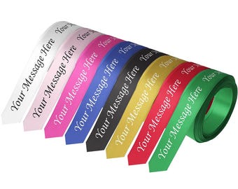 Personalised Ribbon - 100mm Width - Personalised Printed Ribbon, Custom Printed - Perfect for Birthdays, Weddings, Baby Showers and More
