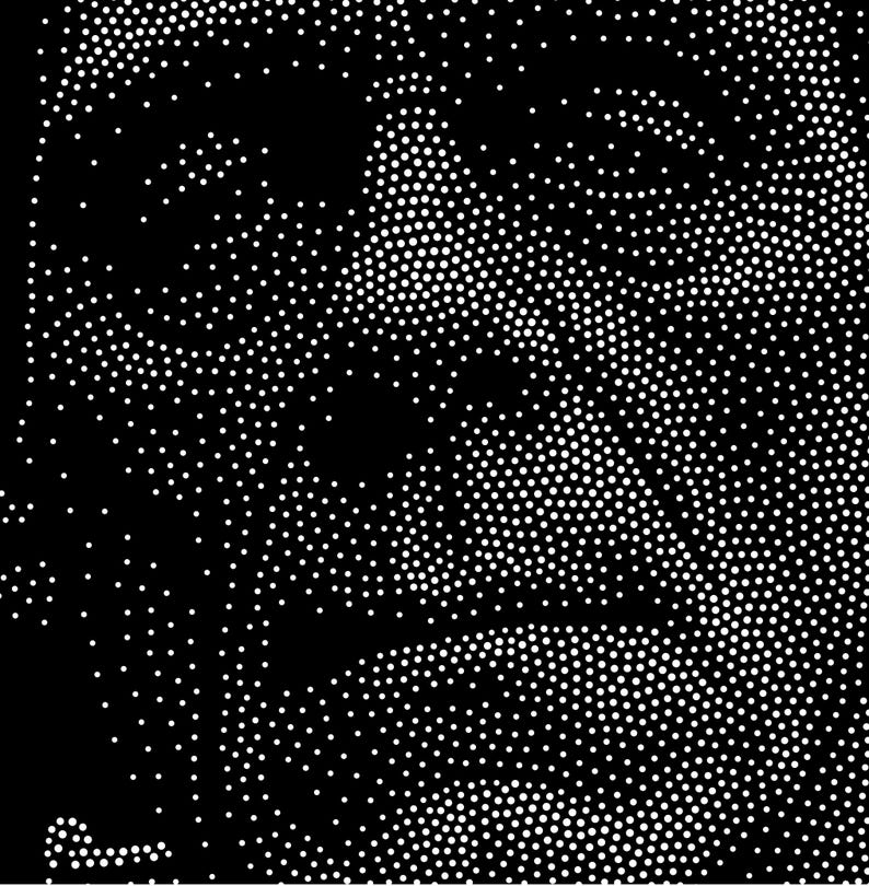 Cnc Router Solid Frankenstein Monster Stipple Art CNC Router Project Files (svg, Dxf and ...