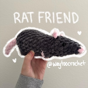 Crochet Rat Plushie