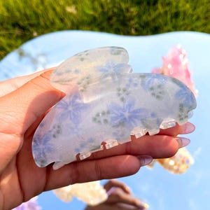 8cm Flower Hair Claw, Bridesmaids HairClip, Flower Shell Claws for Thick Hair, Big Hair Claw Clip, BOHO Daily Style Claw, Birthday Gift