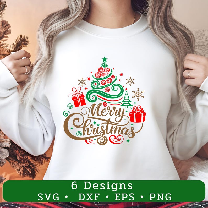 Merry Christmas SVG Bundle: Holiday Cut Files (digital Download) - Etsy