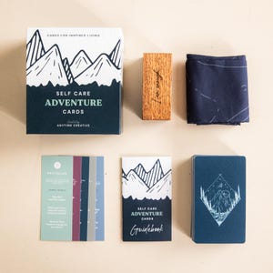 Tarjetas de aventuras para el cuidado personal / Regalos de atención plena / Tarjetas de oráculo para el cuidado personal / Vida reflexiva / Indicaciones para el cuidado personal / Productos para el cuidado personal