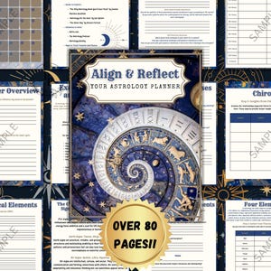 Astrology Planner: Lunar Phases, Zodiac Signs, Birth Chart (Digital or Printable)