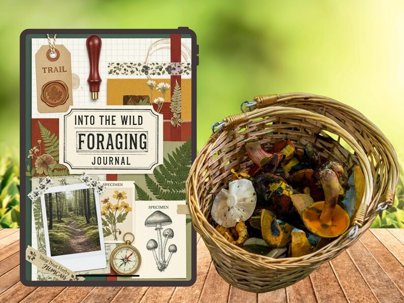 Printable Foraging Planner PDF – Wild Edible Guide, Harvest Logs & Seasonal Tracker – Plants, Mushrooms and Herb Notes image 2