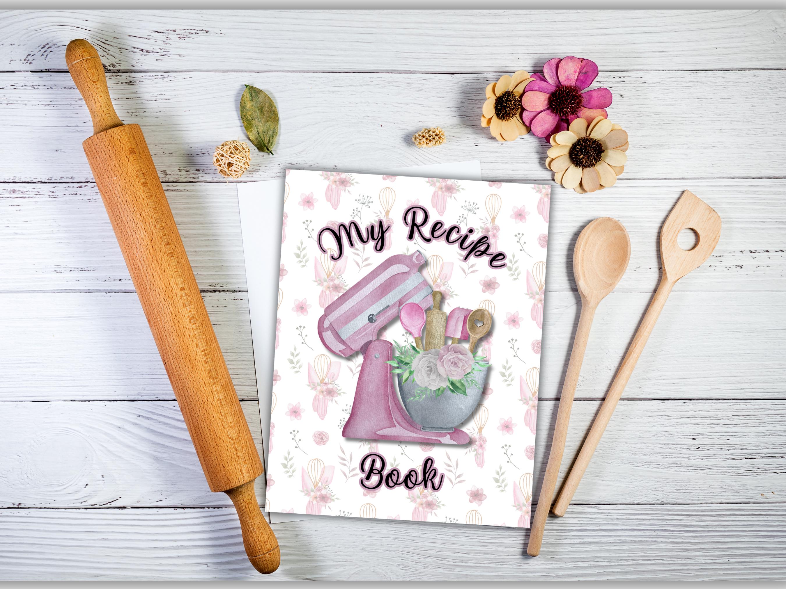 Printable Recipe Book Cover | Kitchen Organizer Binder Cover | Instant ...