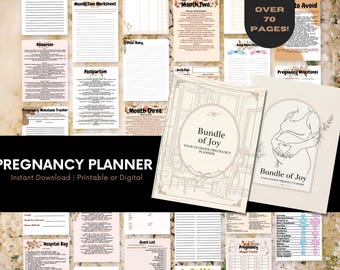 Ultimate Pregnancy Planner – Baby Milestones, Hospital Bag Checklist (PDF Download)