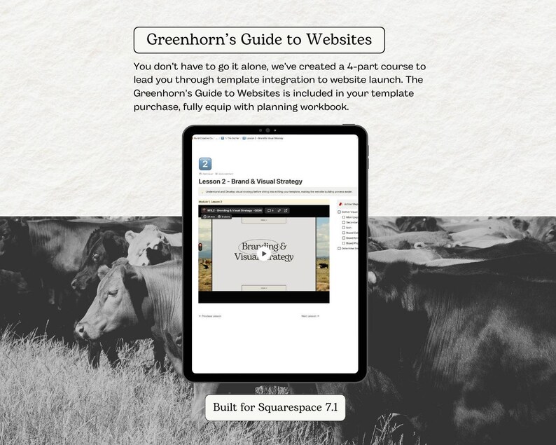 Squarespace Template for Farmers, Ranchers, Cattlemen, Farm site