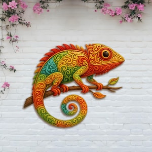 Muurkunst metalen hagedis, kleurrijke hagedis, muurhangende hagedis, metalen hagedisbord, vintage hagedis, housewarmingcadeau, teken reptielen, tuinbord