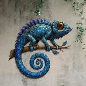 Muurkunst metalen hagedis, kleurrijke hagedis, muurhangende hagedis, metalen hagedisbord, vintage hagedis, housewarmingcadeau, teken reptielen, tuinbord