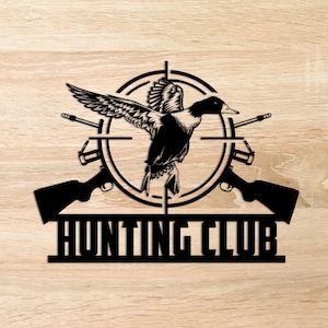 Custom Duck Hunting Metal Wall Art LED Light Personalized Hunter Name Sign Home Decor Duck Cabin Decoration Housewarming Birthday Xmas Gift