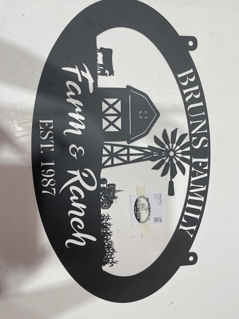 Personalized Your Metal Farm Sign, Farmhouse Metal Sign, Custom Ranch Sign, Farm Gate Sign, Farmhouse Decor, Farmer Gift, Outdoor Decor image 11