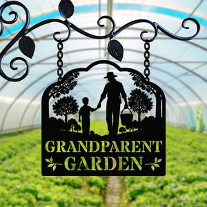Unique Yard Decoration, Custom Outdoor Garden Name Sign, Personalized Family Garden Decor, Special Gift for Grandparents, Custom Garden Sign