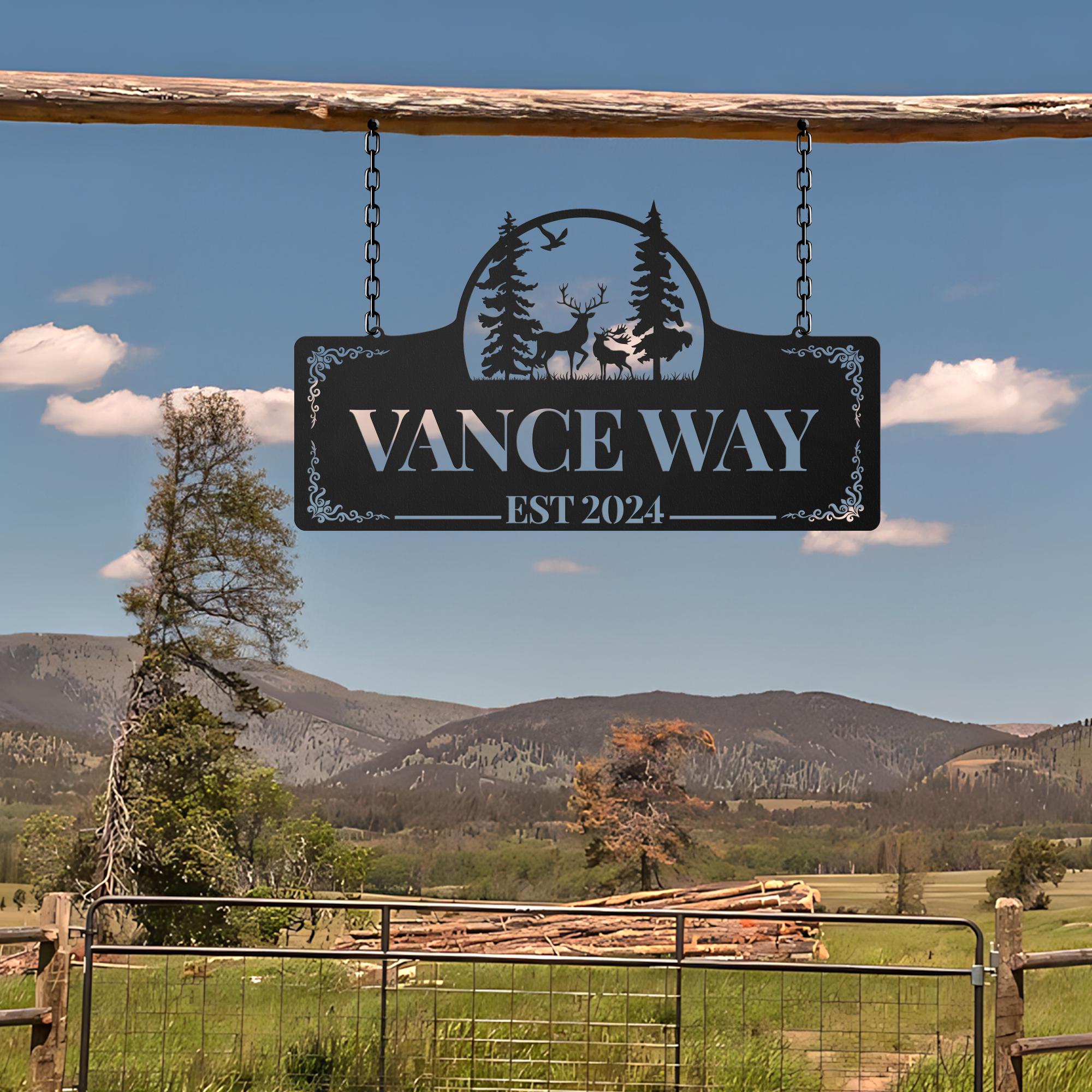 Personalized Metal Farm Sign, Metal Gates Sign, Farm Gate Sign, Farm ...