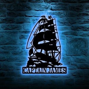 Kraken Metal Wall Art – Octopus Metal Sign for Ocean Bathroom, Nautical Bedroom, Gothic Wall Decor or Beach House Accent Piece