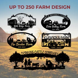 Personalized Your Metal Farm Sign, Farmhouse Metal Sign, Custom Ranch Sign, Farm Gate Sign, Farmhouse Decor, Farmer Gift, Outdoor Decor