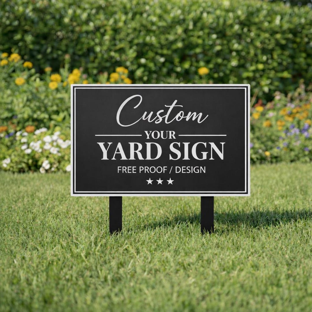 Custom Metal Sign With Proof, Personalized Outdoor Sign, Custom Yard or ...
