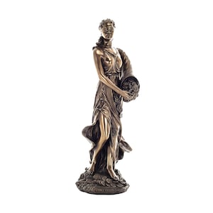 Fortuna Goddess of Fortune Statue 32cm | Roman Luck & Prosperity Figurine | Cold Cast Bronze Decor