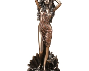 Aphrodite Statue: Cold Cast Bronze Greek Goddess Figurine