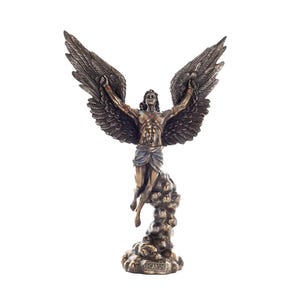 Icarus Greek Myth Statue – Cold Cast Bronze Winged Figurine, 37cm Flying Man Mythology Decor
