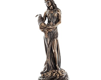 Fortuna Goddess of Abundance Statue 71cm – Bronze Wealth Sculpture, Prosperity Home Decor