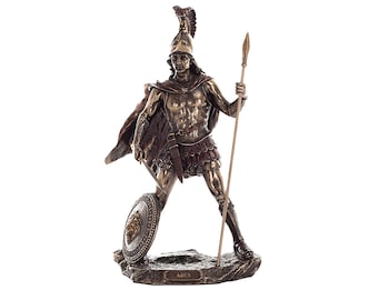 Ares Greek God of War Statue – 34x18cm Cold Cast Bronze Mythology Decor