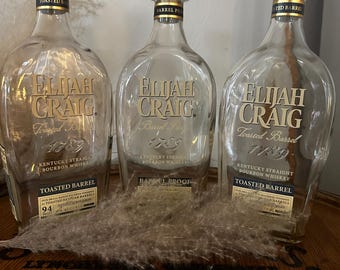 Elijah Craig empty Bourbon Bottles