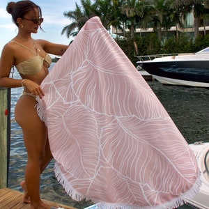 Large Round Beach Towel Etsy