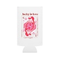 Lucky In Love Vegas Bachelorette Premium Can Coolers, Custom High Quality Neoprene Can Sleeves with Stitched Edges, Feeling Lucky Koozies