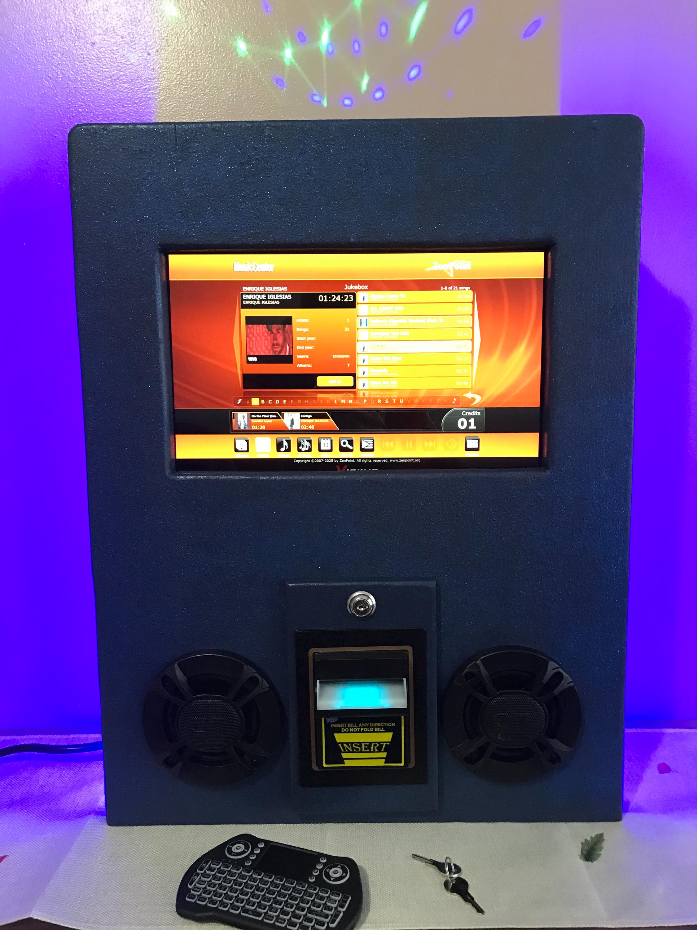 JUKEBOX MACHINE Digital Stand Alone Touch Screen, 2025 Music
