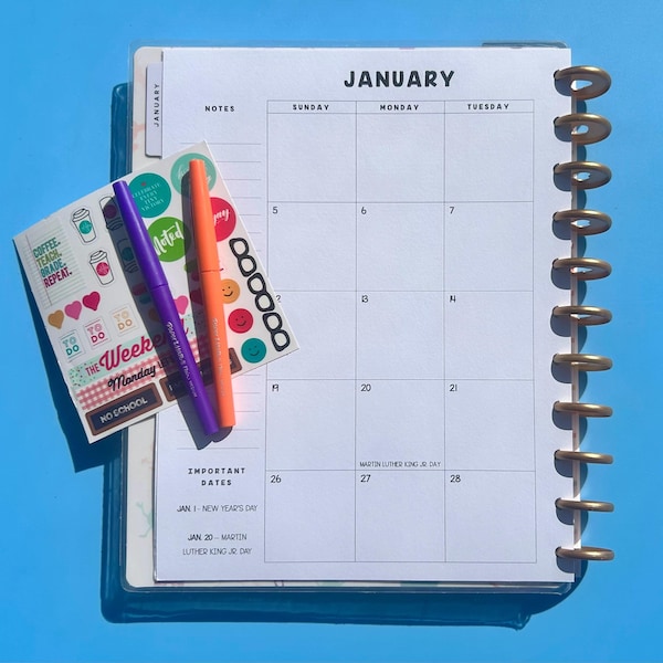 Happy Planner Refill Etsy