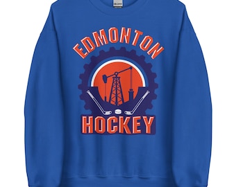 Edmonton Hockey Sweatshirt: Oilers Fan Crew Neck - Oil City Pride