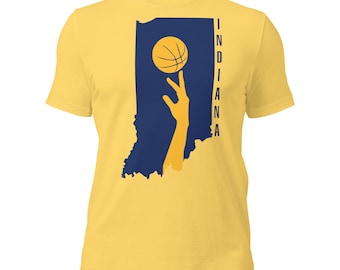 Vintage Indiana Basketball T-Shirt - Retro Sports Fan Crew Neck