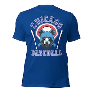 Chicago Baseball Shirt Vintage Retro Baseball Fan Geschenk Wrigleyville Sportbekleidung