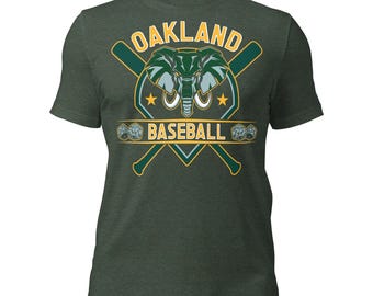 Oakland Baseball T-Shirt Vintage Retro Baseball Fan Gift Bay Area Sports Apparel