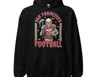 Sudadera vintage de fútbol americano de San Francisco: Regalo retro para fanáticos de los deportes de San Francisco