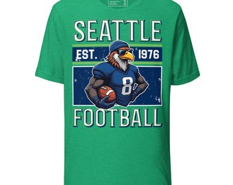 Seattle Football T-Shirt Vintage Retro Football Fan Gift SEA Sports Apparel