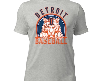 Vintage Detroit Baseball T-Shirt: Retro Sports Fan Apparel