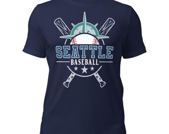 Vintage Seattle Baseball T-Shirt: Retro Sports Fan Apparel