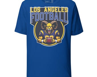 Los Angeles Football T-Shirt Vintage Retro Football Fan Gift LA Sports Apparel