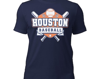 Houston Baseball T-Shirt Vintage Retro Baseball Fan Gift Space City Sports Apparel