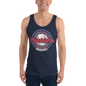 Phillies Baseball Tank Top Philadelphia Baseball Fan MLB Fan Gift Sports Apparel
