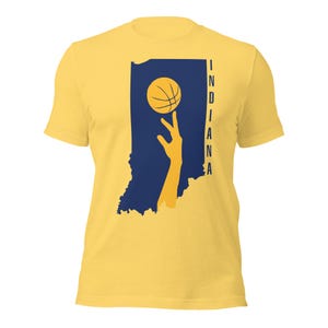 Indiana Basketball T-Shirt Crew Neck Vintage Indiana Sports Fan Gift Sports Apparel